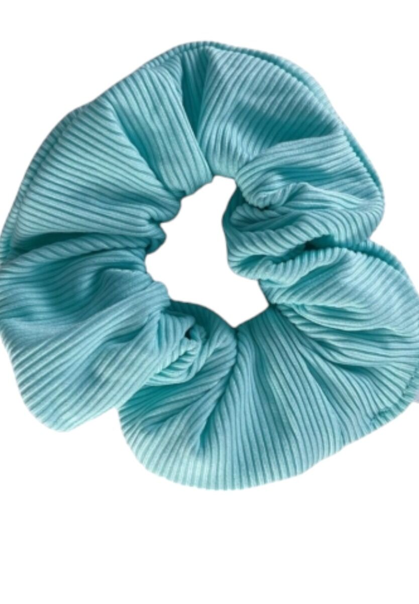 Rib Scrunchie Baby Blue