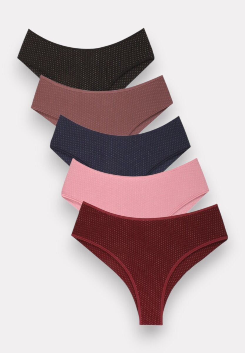 Brazil ψηλοκάβαλα πουά Sexen Amanda Colors 5 Tεμ.