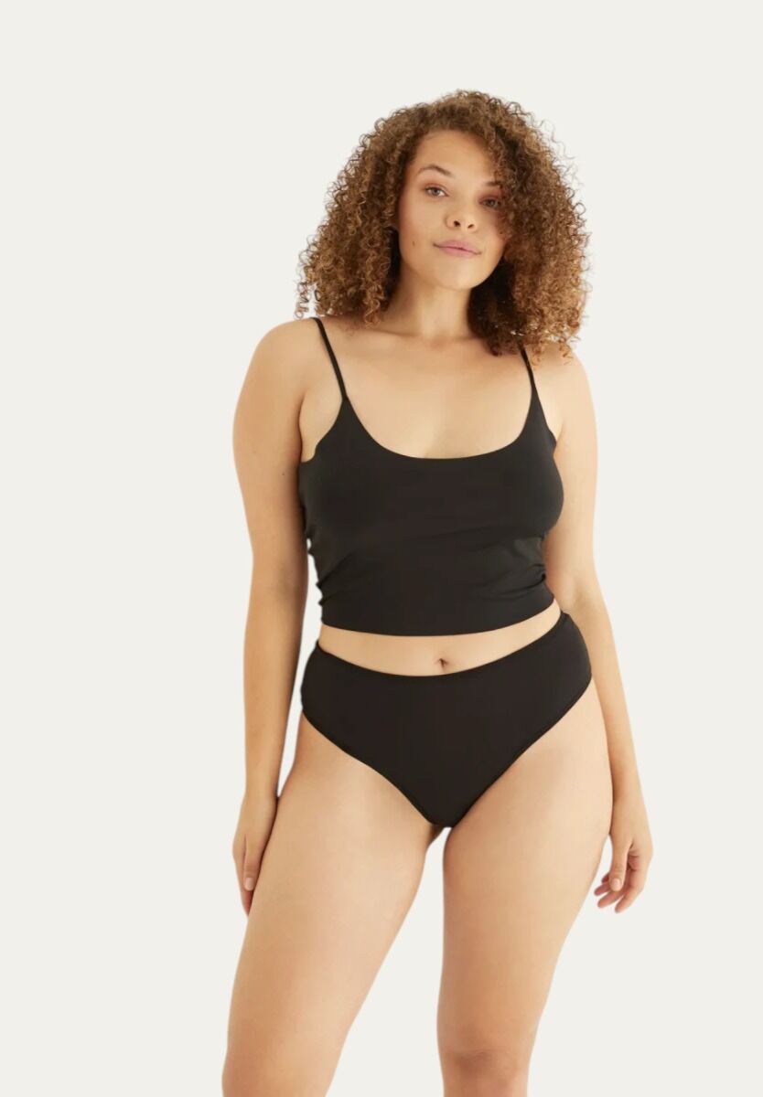 Brazil Slip με δαντέλα ψηλοκάβαλα Sexen Elsa Black 5 Tεμ.