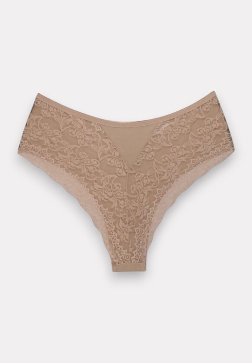 Brazil Slip με δαντέλα ψηλοκάβαλα Sexen Lisa Colors 5 Tεμ.