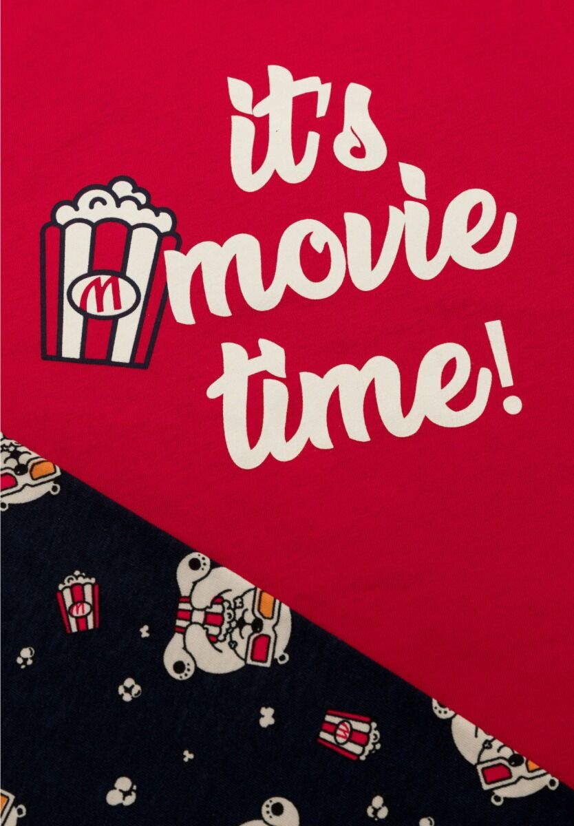 Πιτζάμα παιδική Pop Corn Minerva Red