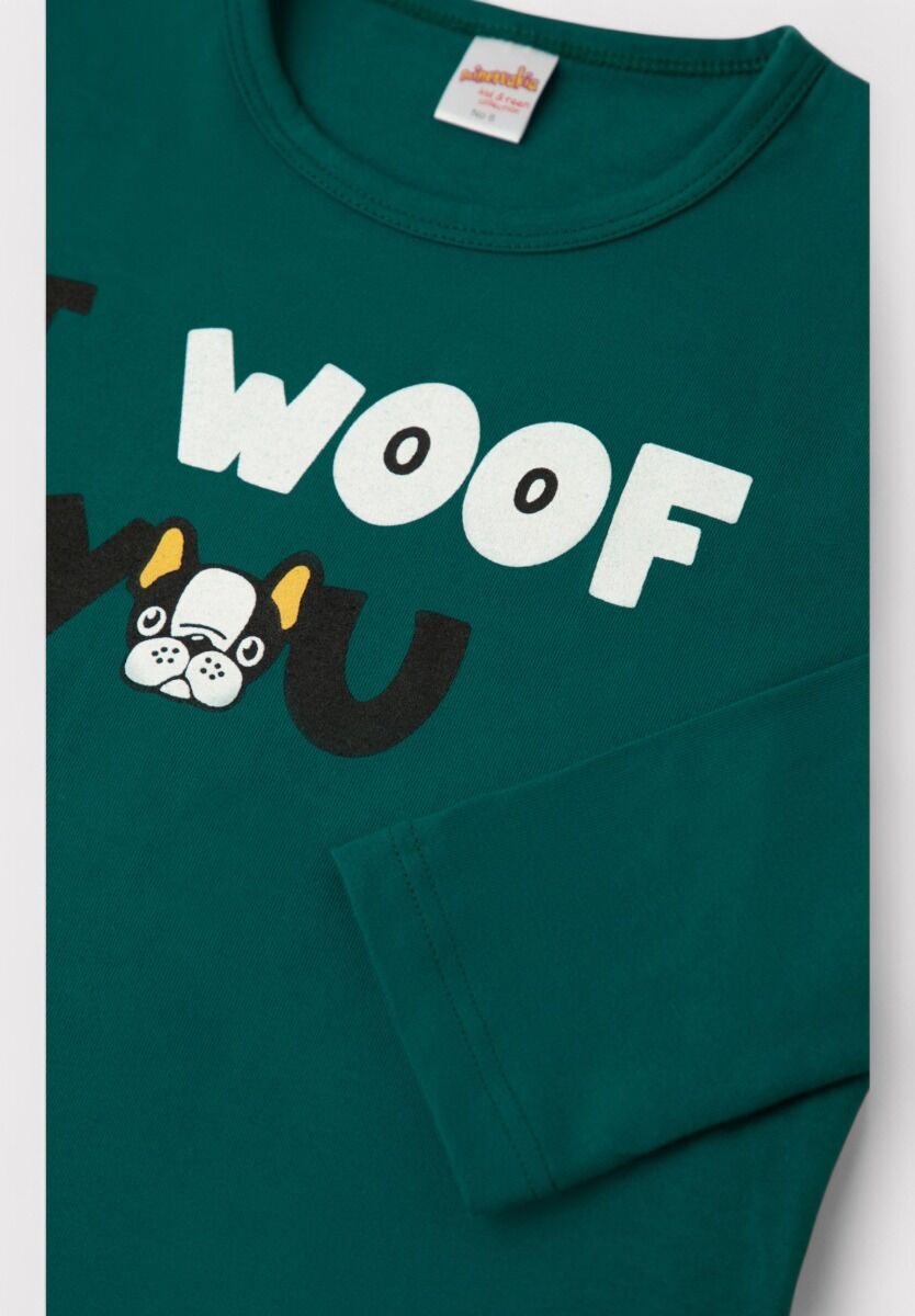 Πιτζάμα εφηβική για κορίτσι Minerva Woof