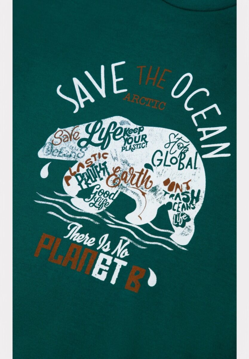 Πιτζάμα για Αγόρι Minerva Save the Arctic Green Alpine