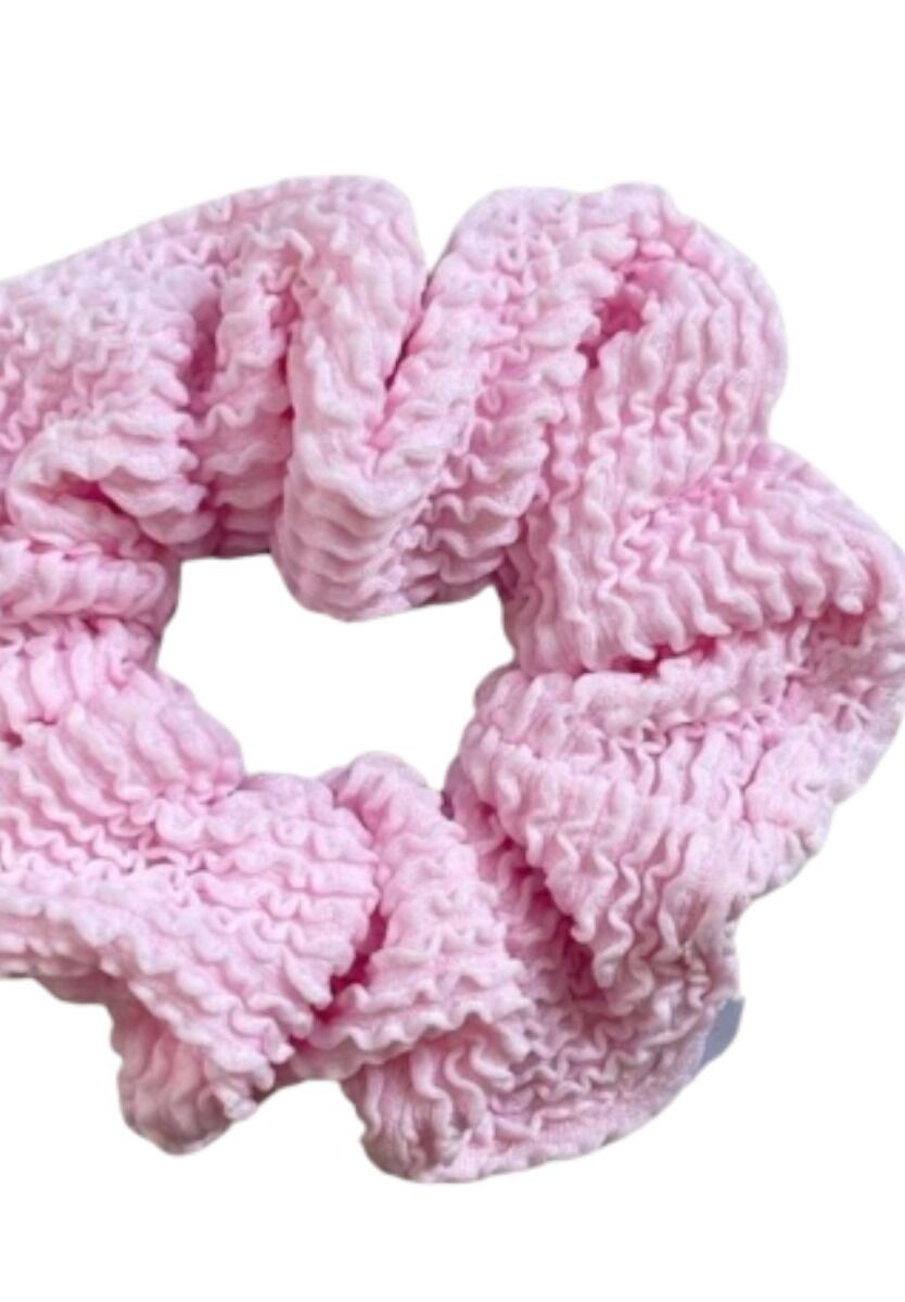 Crinkle Scrunchie Pink