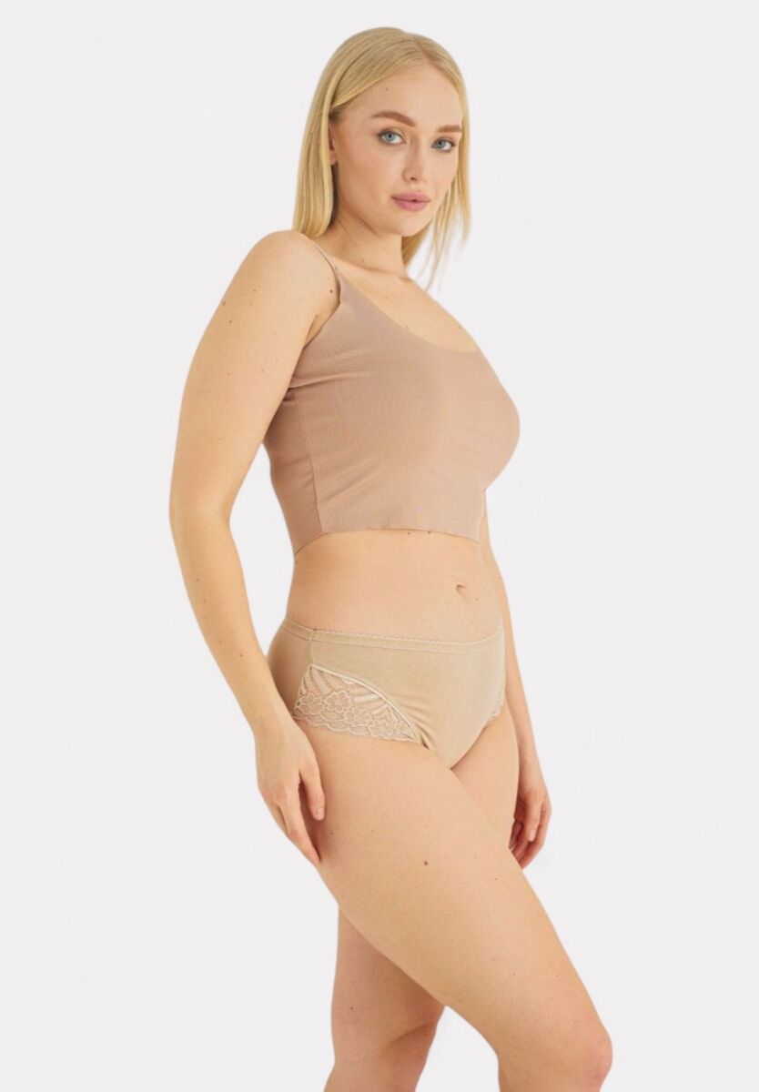 Σλιπ γυναικεία 2/4 ψηλοκάβαλα Sexen Lace Pastels 5 Tεμ.