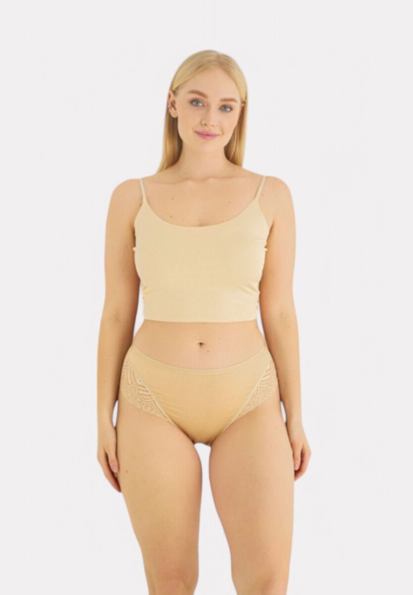 Σλιπ γυναικεία 2/4 ψηλοκάβαλα Sexen Lace Pastels 5 Tεμ.