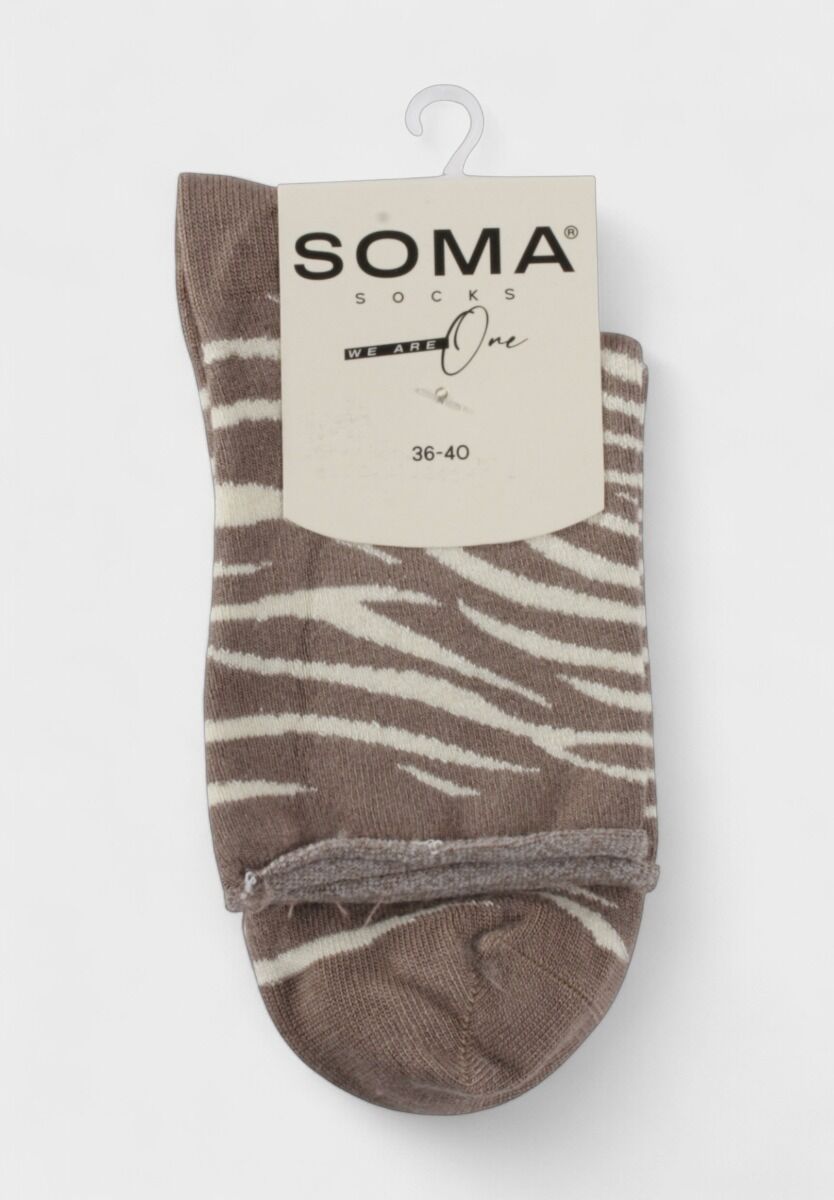 Γυναικείες Κάλτσες Soma Socks Bamboo Edition Zebra  – Σετ 4 Ζευγών 