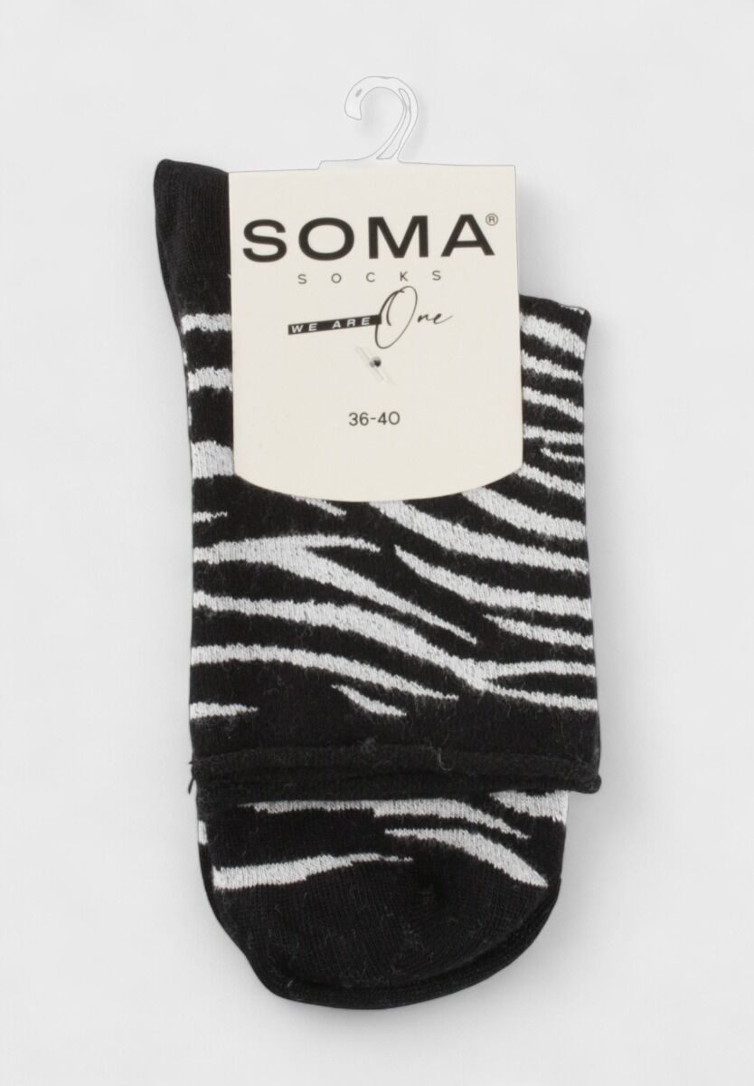 Γυναικείες Κάλτσες Soma Socks Bamboo Edition Zebra  – Σετ 4 Ζευγών 
