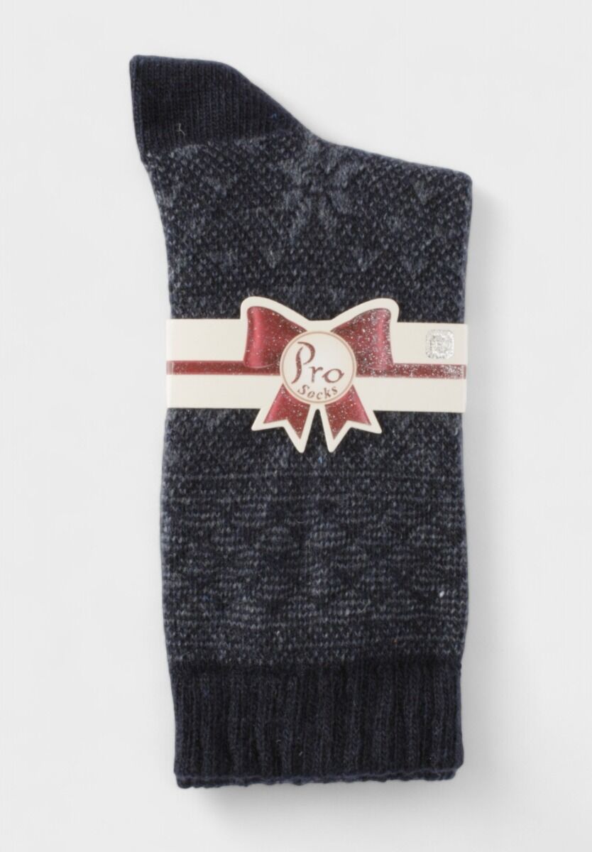 Μάλλινες γυναικείες κάλτσες Pro Socks σε σκούρο μπλε χρώμα