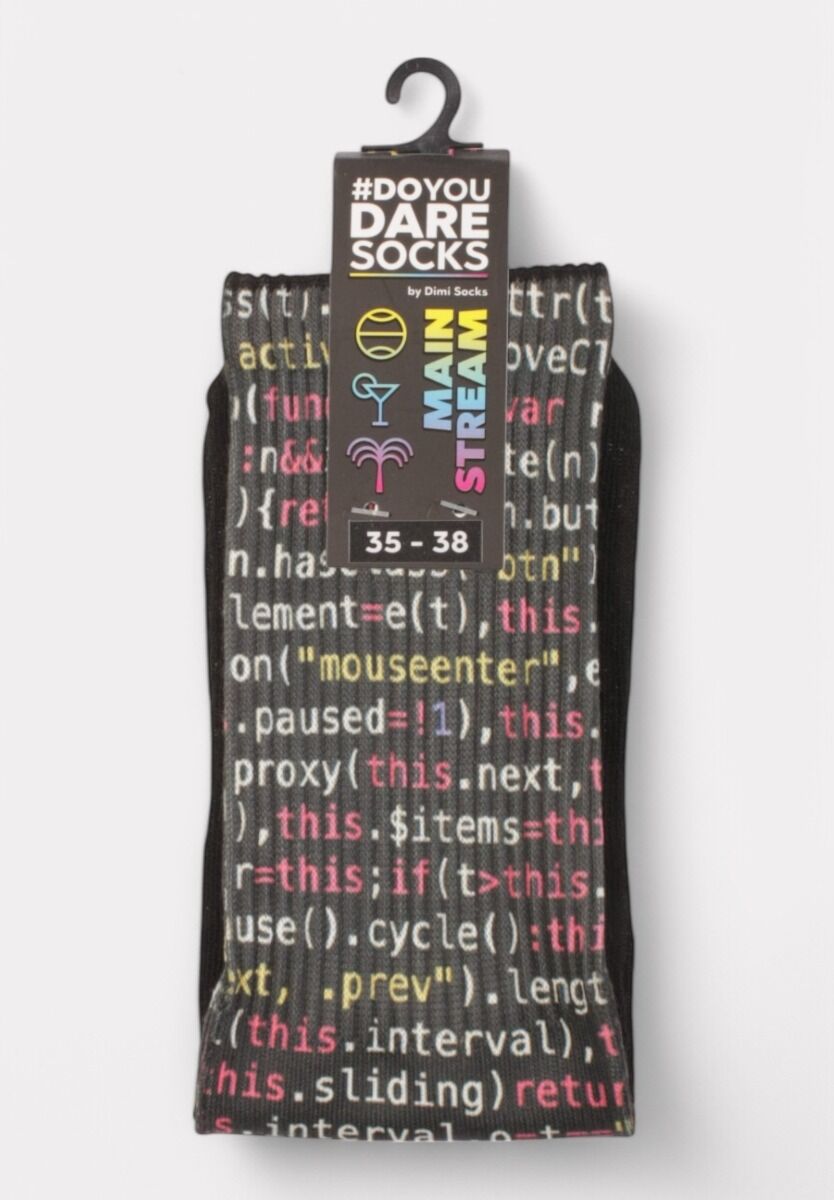 Κάλτσα #doyoudaresocks by Dimi Socks Digital Printed Casual Code