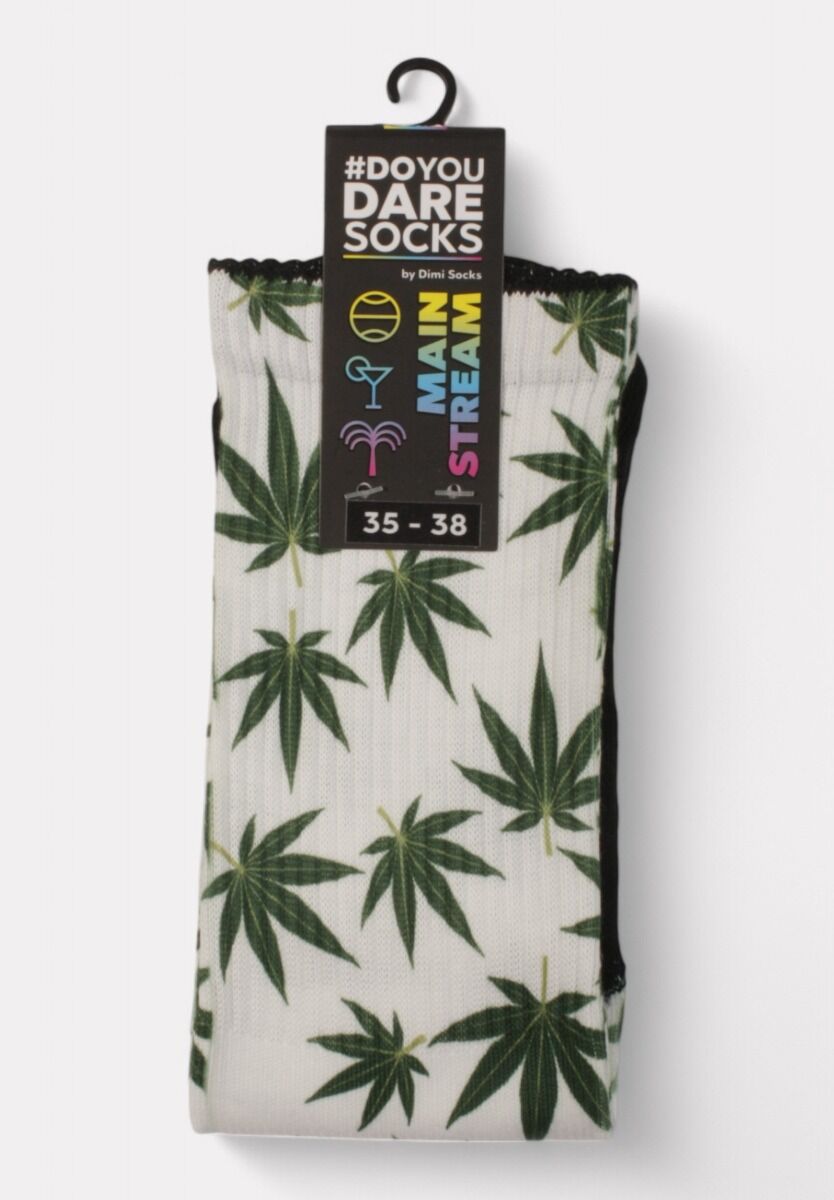 Κάλτσα #doyoudaresocks by Dimi Socks Digital Printed Casual Cannabis