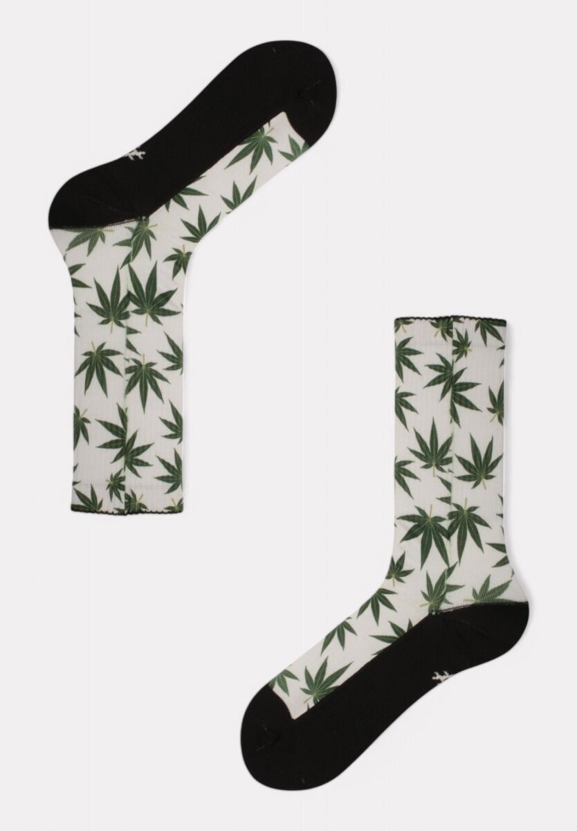 Κάλτσα #doyoudaresocks by Dimi Socks Digital Printed Casual Cannabis