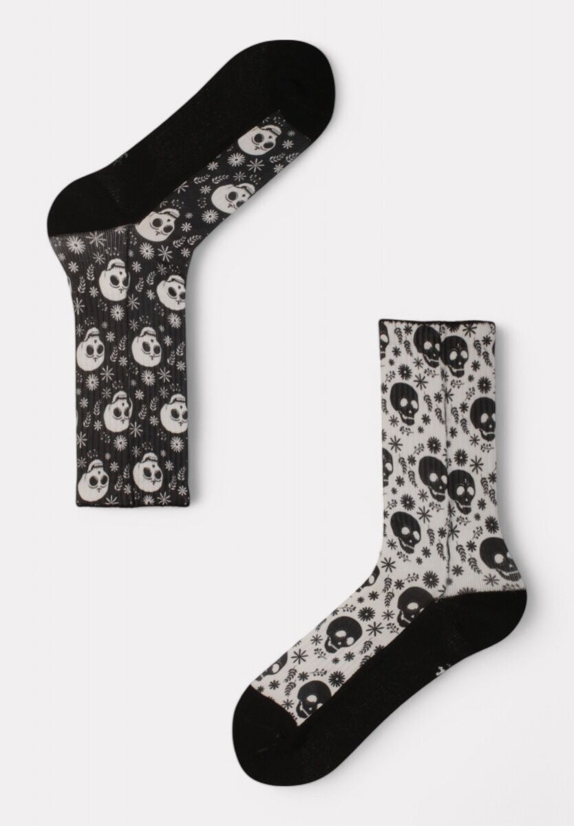 Κάλτσα #doyoudaresocks by Dimi Socks Digital Printed Casual Skulls