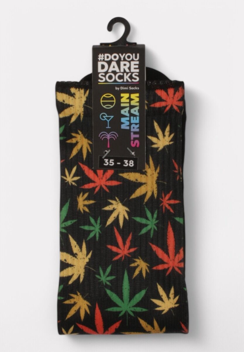 Κάλτσα #doyoudaresocks by Dimi Socks Digital Printed Casual Weed