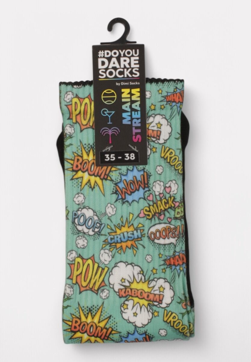 Κάλτσα #doyoudaresocks by Dimi Socks Digital Printed Casual Pop Art
