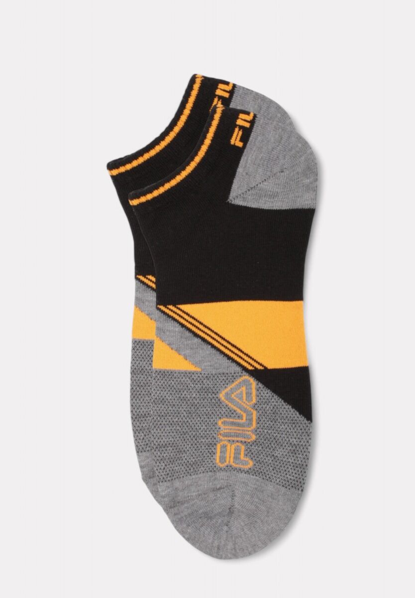 Fila Invisible Socks Socks Fashion Black 3 τεμάχια