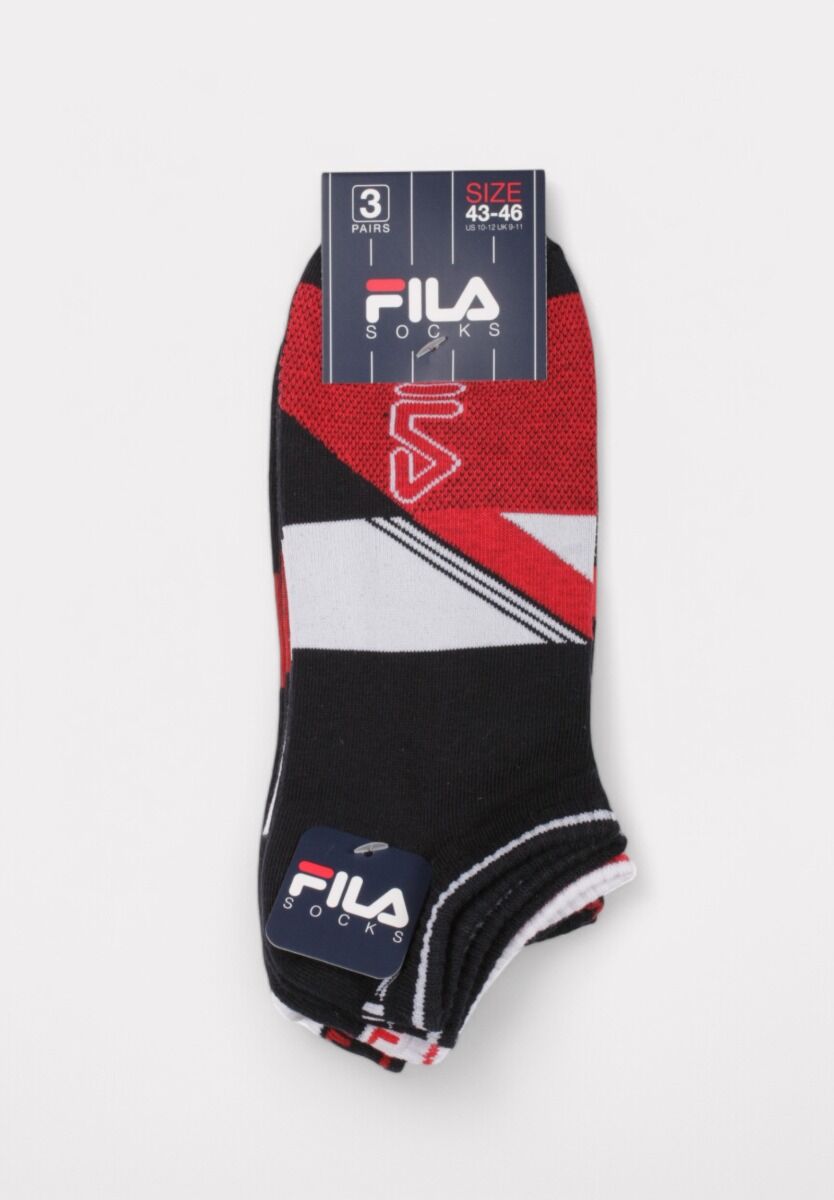 Fila Invisible Socks Socks Multicolor 3 τεμάχια