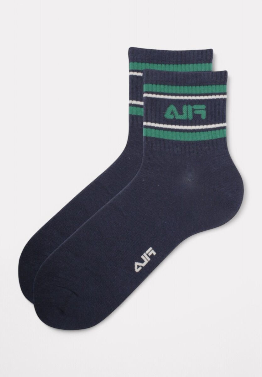  Fila Lifestyle Quarter Socks Navy/Sand 3 τεμάχια