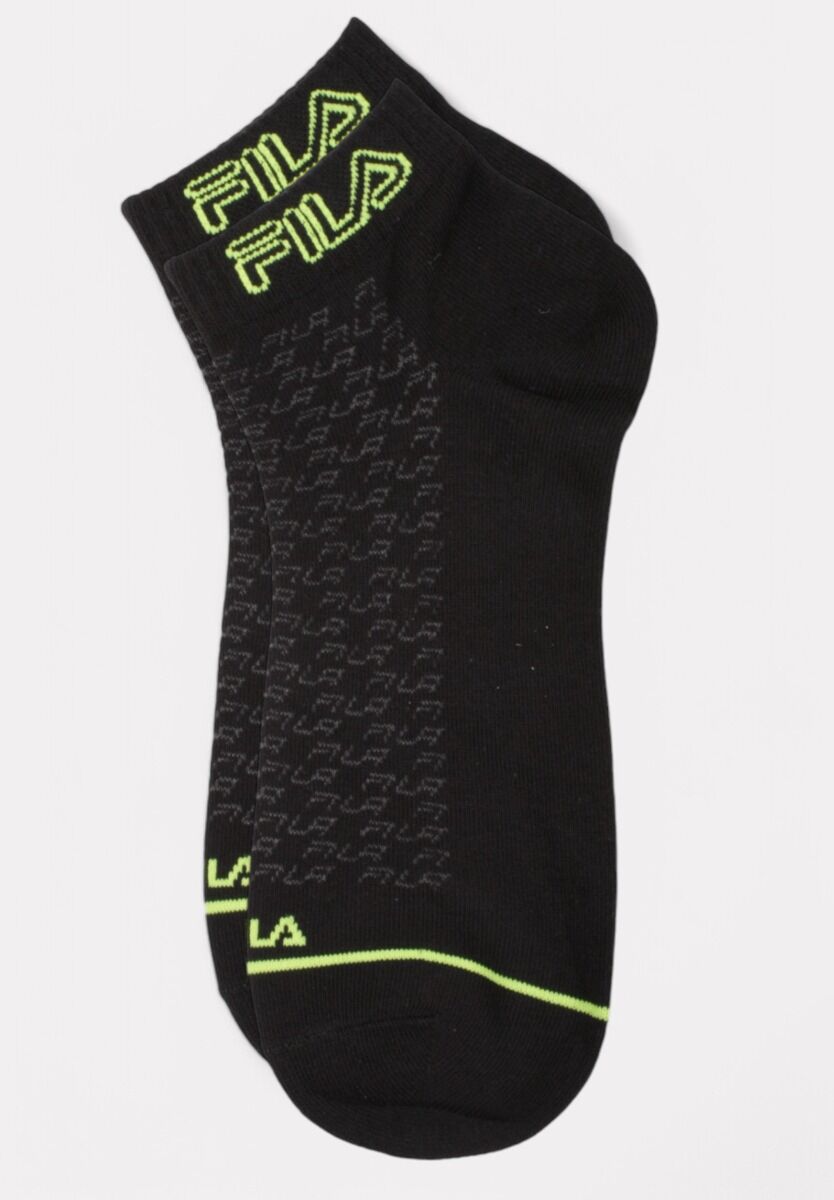 Fila Lifestyle Quarter Socks Fashion Black  3 τεμάχια