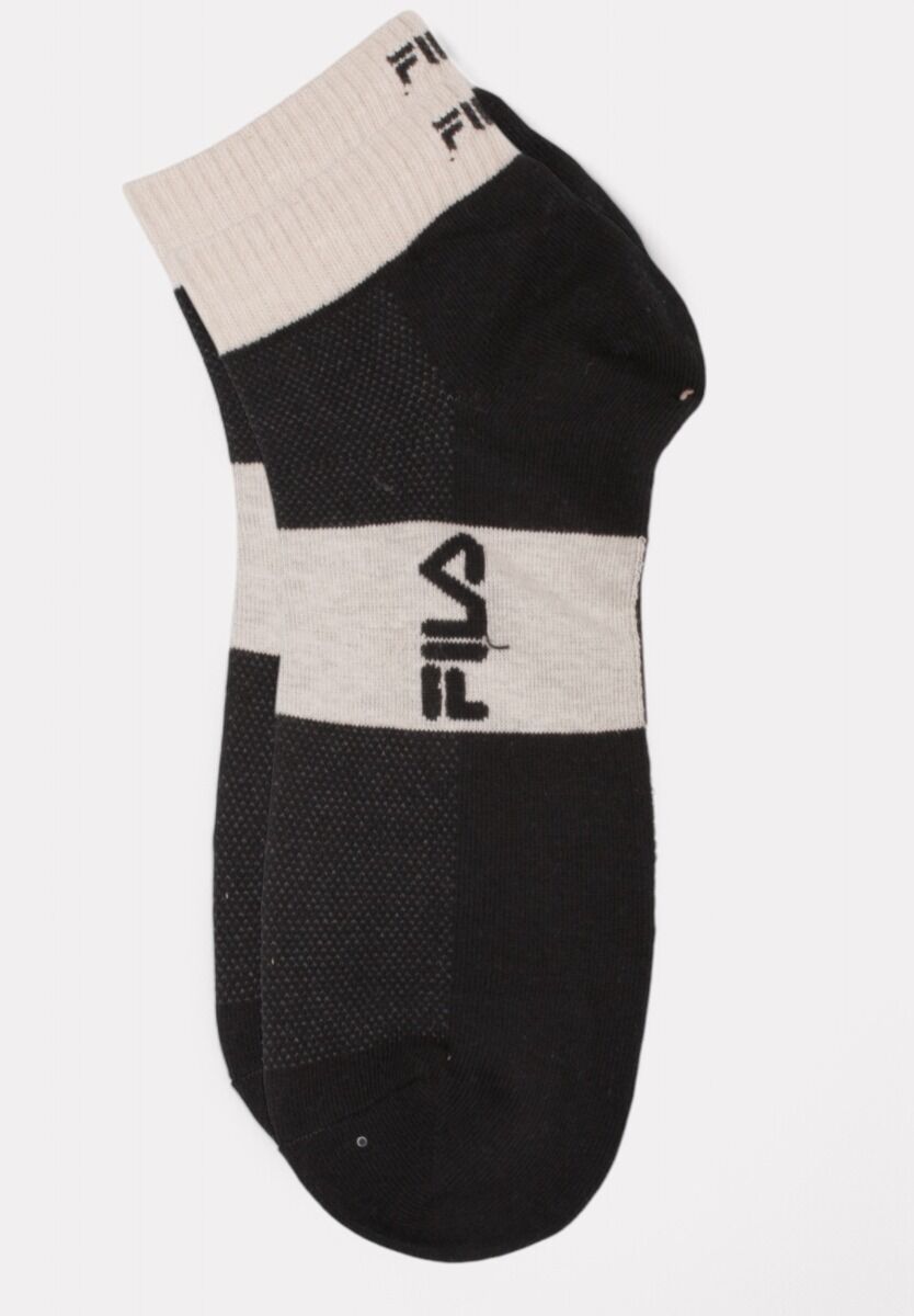  Fila Lifestyle Quarter Socks Sand Black 3 τεμάχια
