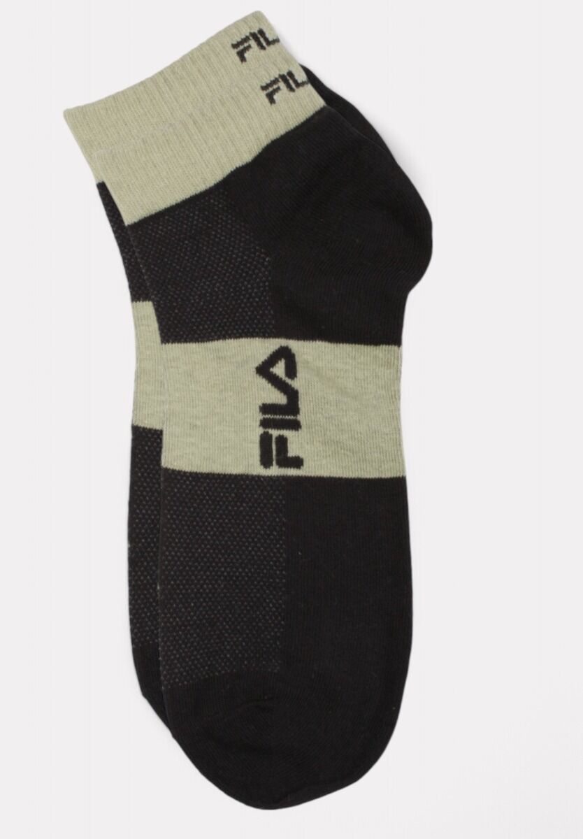  Fila Lifestyle Quarter Socks Sand Black 3 τεμάχια