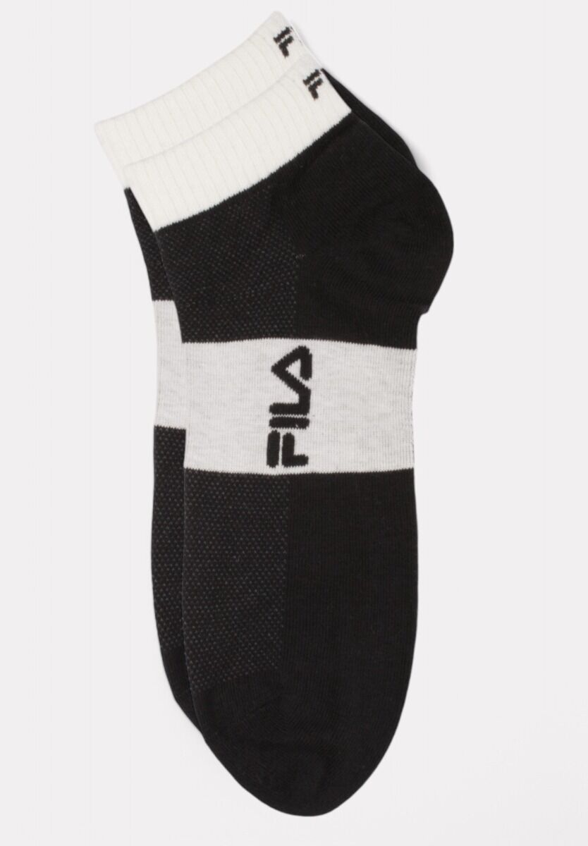  Fila Lifestyle Quarter Socks Sand Black 3 τεμάχια