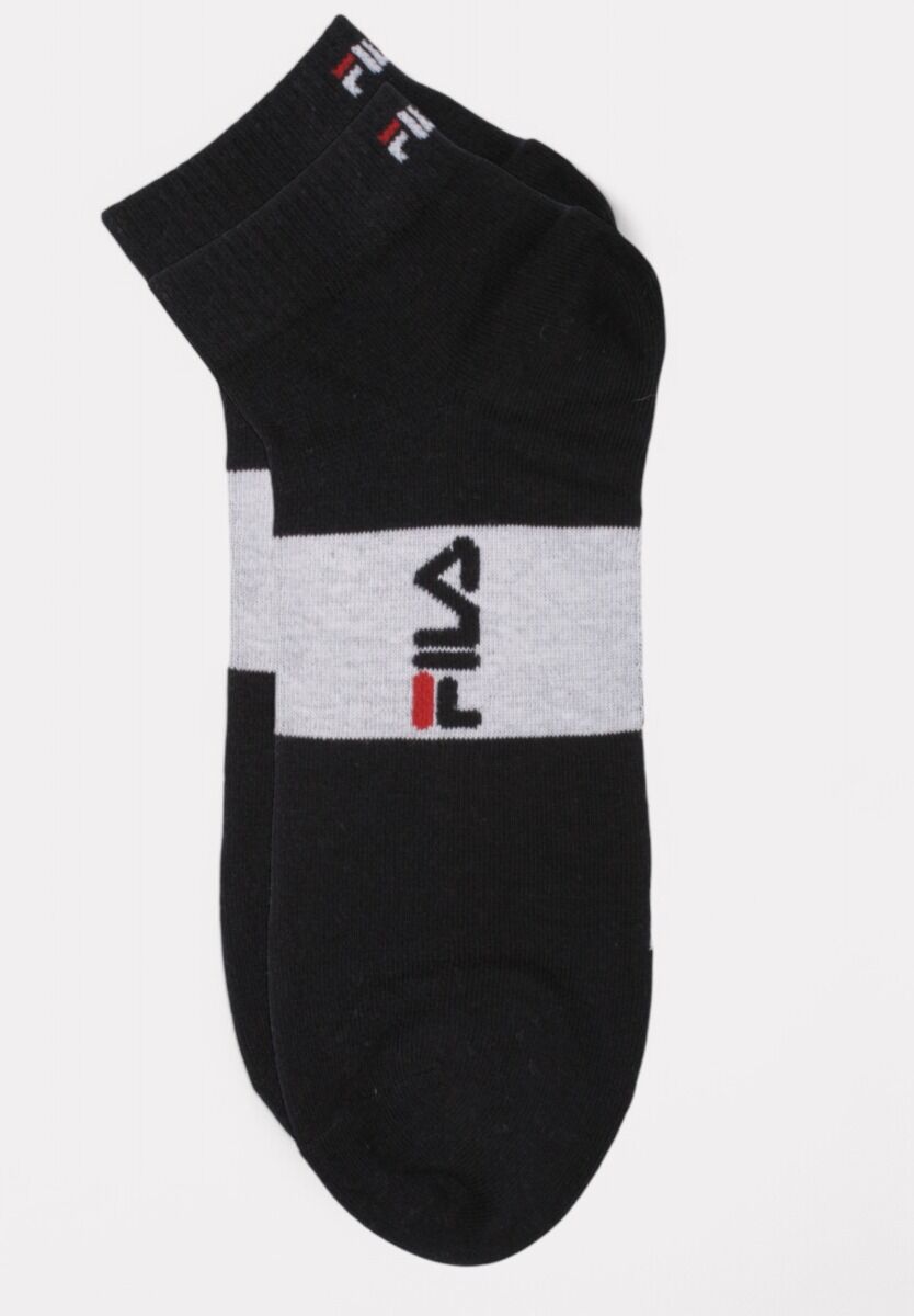  Fila Lifestyle Quarter Socks White/Navy 3 τεμάχια