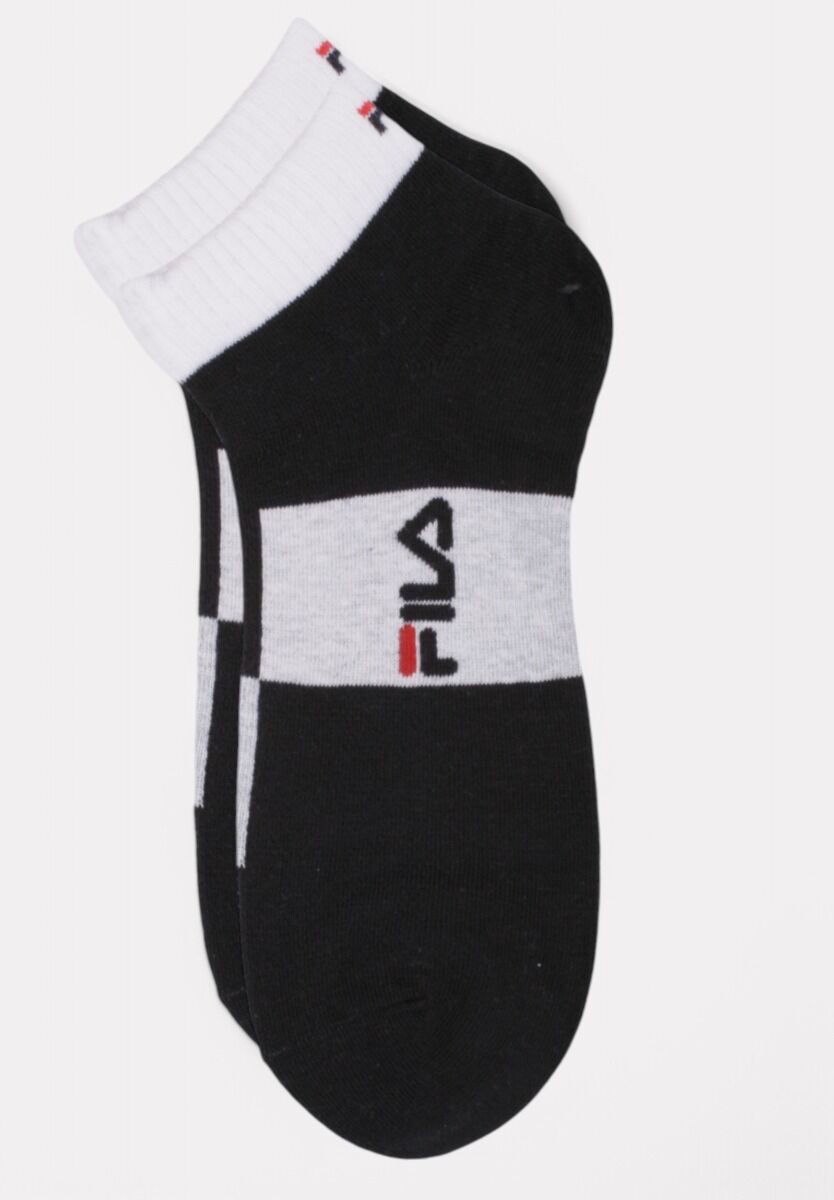  Fila Lifestyle Quarter Socks White/Navy 3 τεμάχια