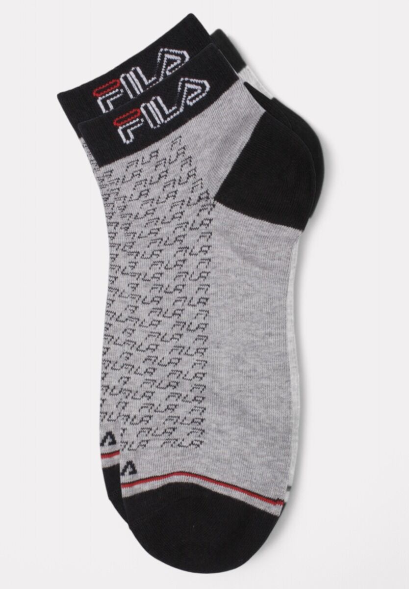 Fila Lifestyle Quarter Socks White/Grey/Navy 3 τεμάχια