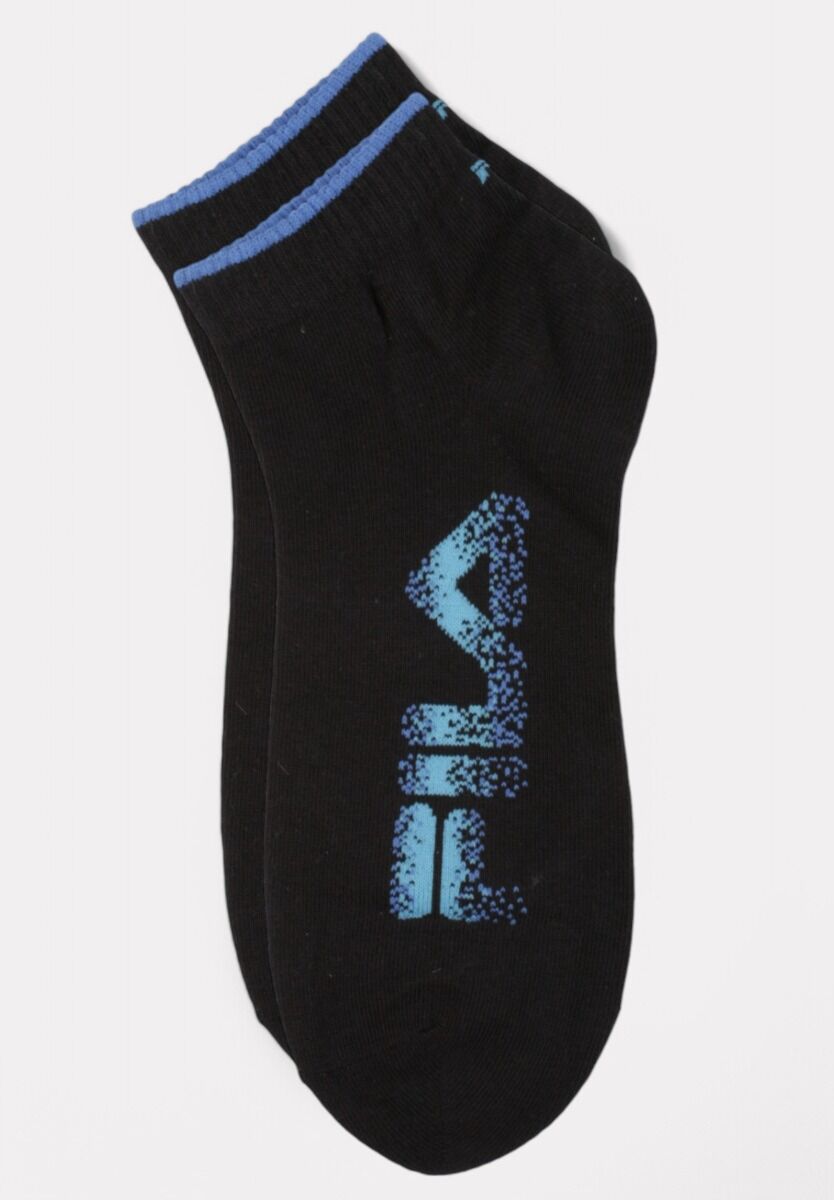  Fila Lifestyle Quarter Socks Fashion Black 3 τεμάχια