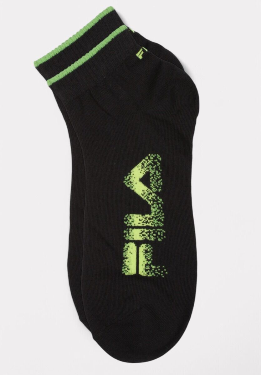  Fila Lifestyle Quarter Socks Fashion Black 3 τεμάχια