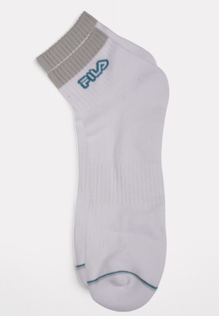 Fila Fitness Quarter Half Terry Socks White/Grey