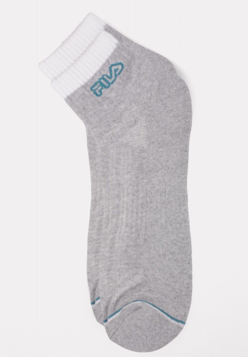 Fila Fitness Quarter Half Terry Socks White/Grey