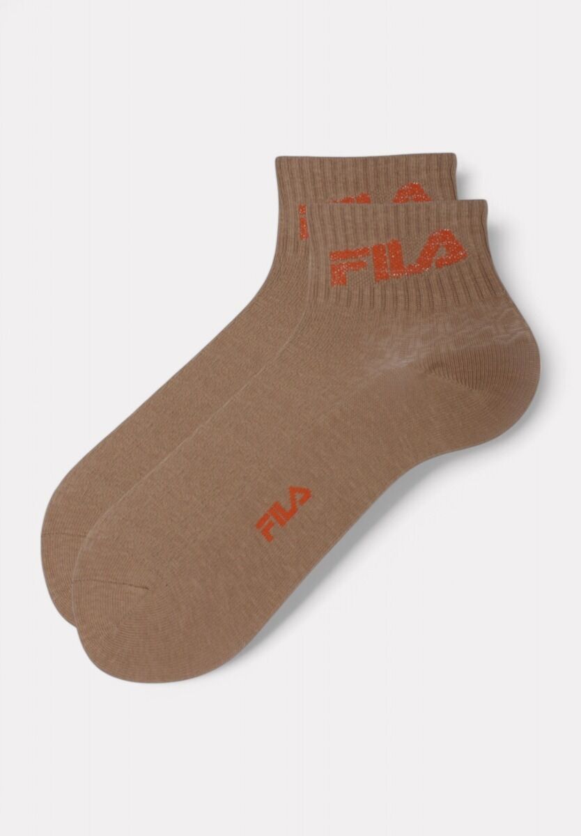 Fila Quarter Socks F6789 Sand Black - 3 τεμάχια
