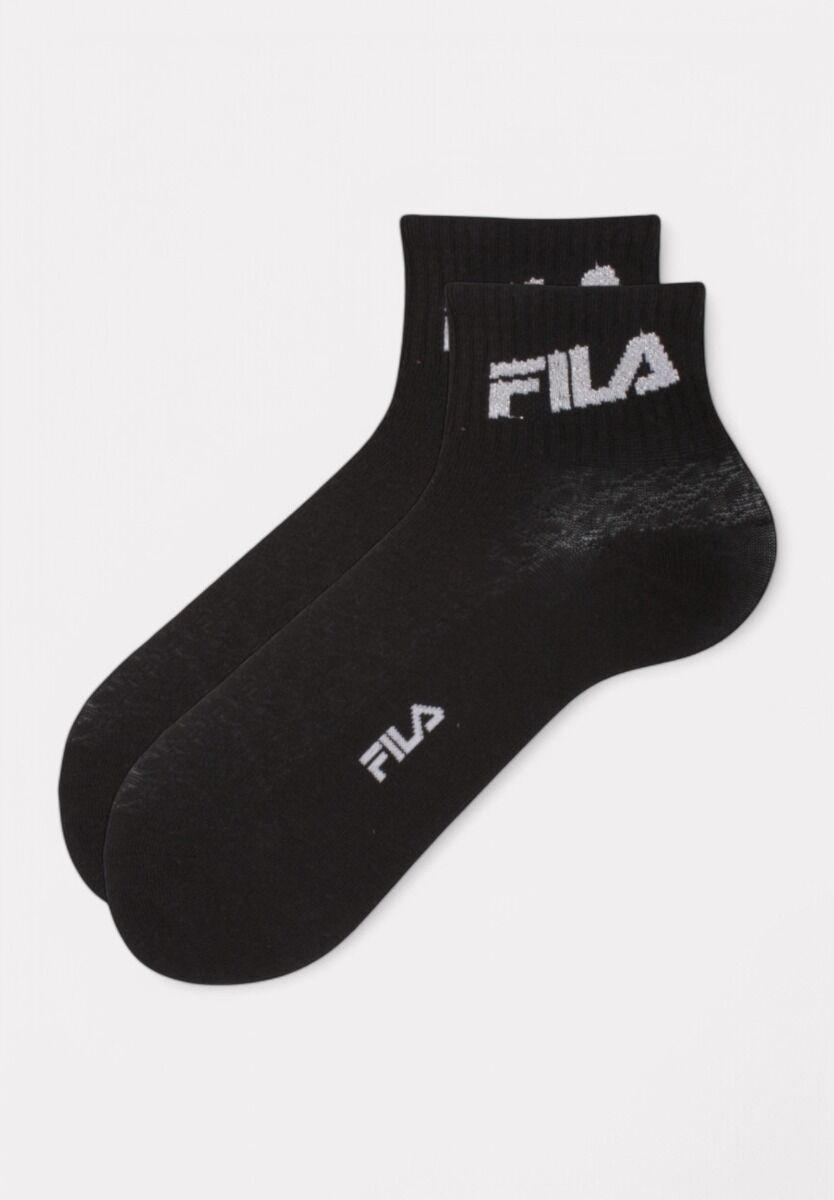 Fila Quarter Socks F6789 Sand Black - 3 τεμάχια