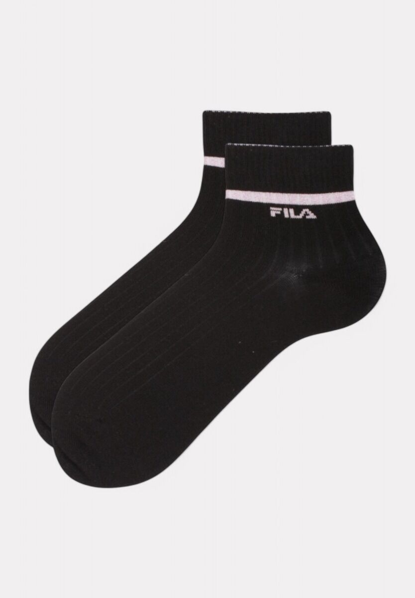 Fila Quarter Socks F6797 White Sweet Pink - 3 τεμάχια