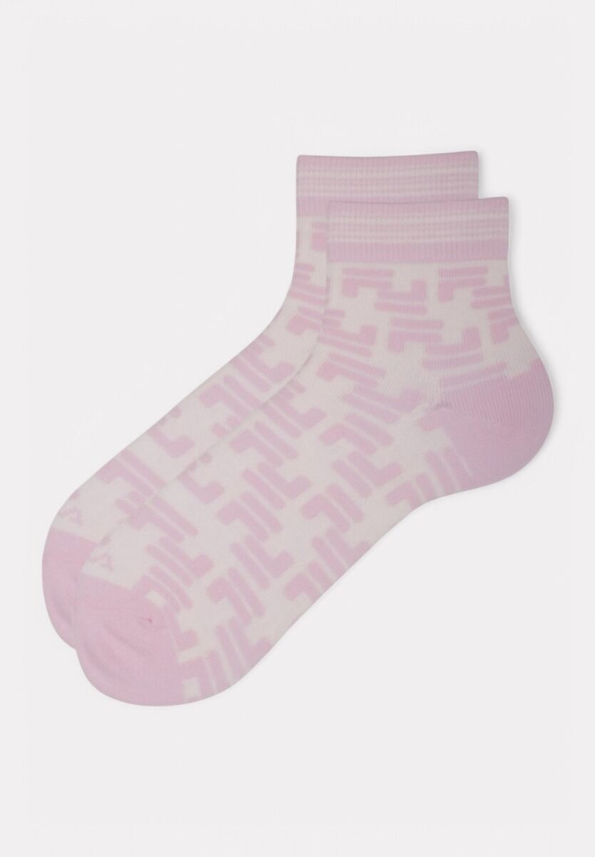 Fila Quarter Socks F3613 Cream Pink- 3 τεμάχια