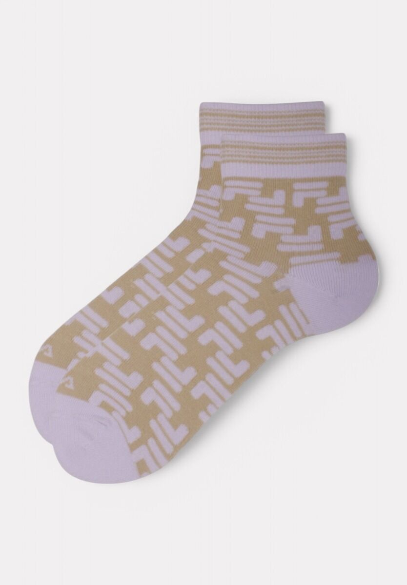 Fila Quarter Socks F3613 Cream Pink- 3 τεμάχια