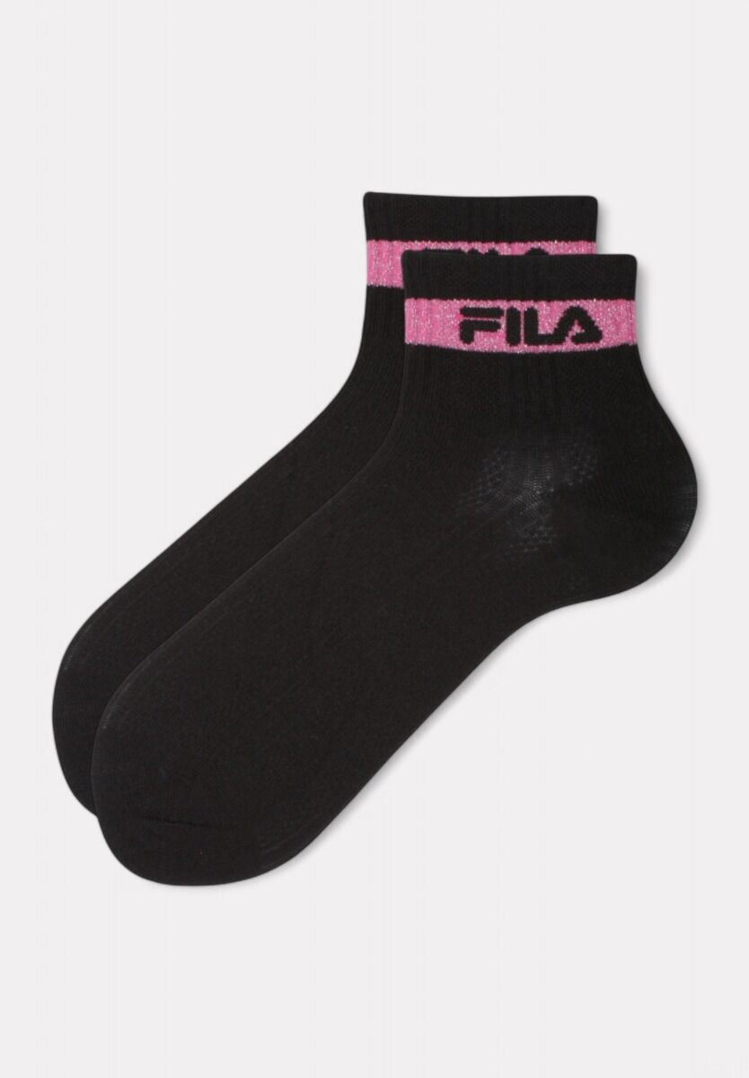 Fila Quarter Socks F6798 Black - 3 τεμάχια