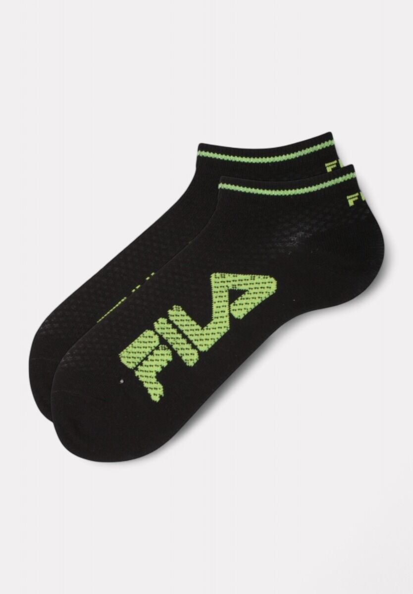 Fila Κάλτσες Μαύρες Neon Logo | Σετ 3 Ζευγάρια