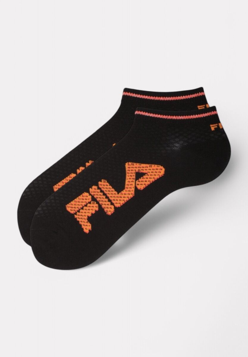 Fila Κάλτσες Μαύρες Neon Logo | Σετ 3 Ζευγάρια