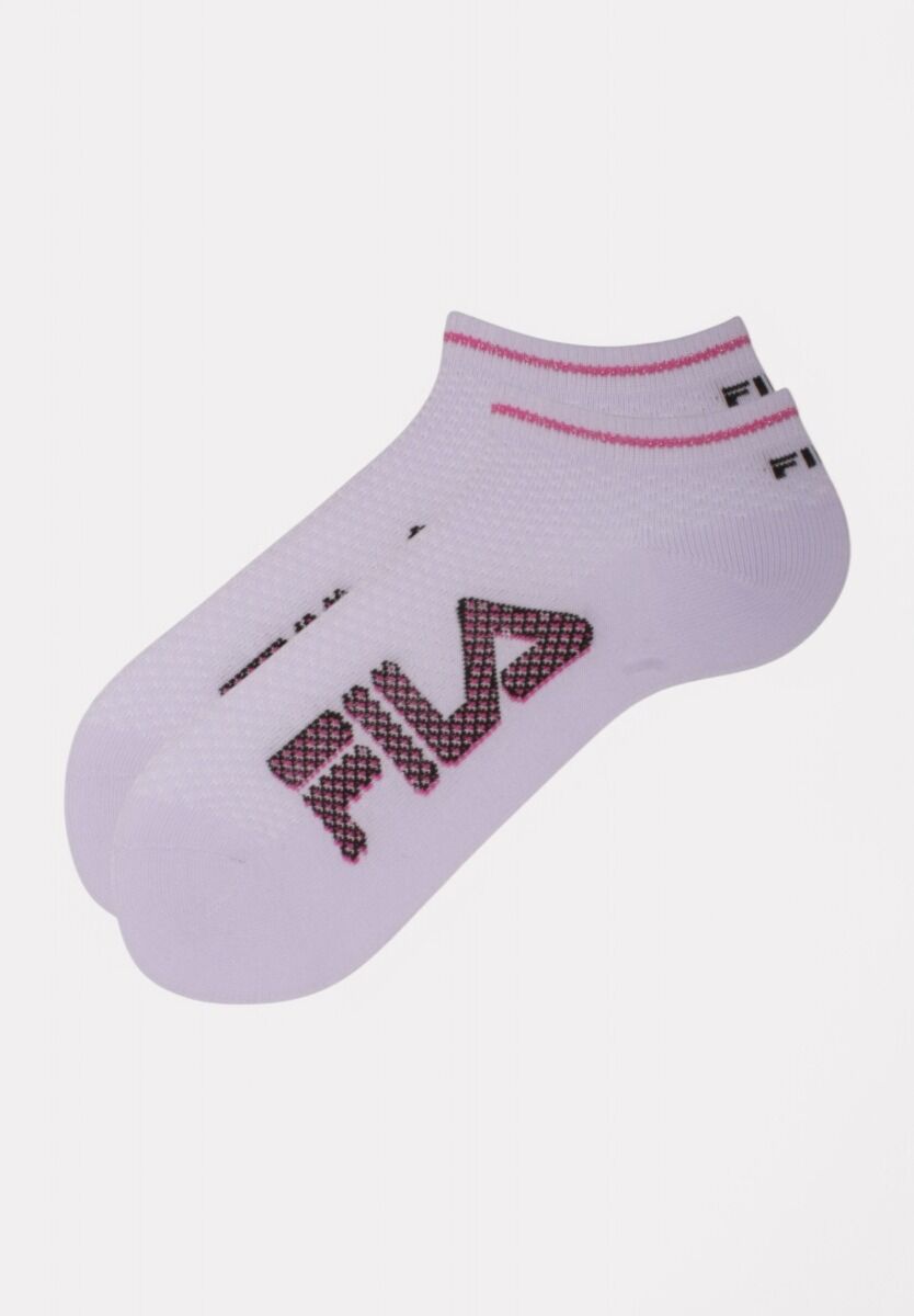 Fila Color Logo Κάλτσες Ροζ Λευκό Μαύρο | Σετ 3 Ζευγάρια