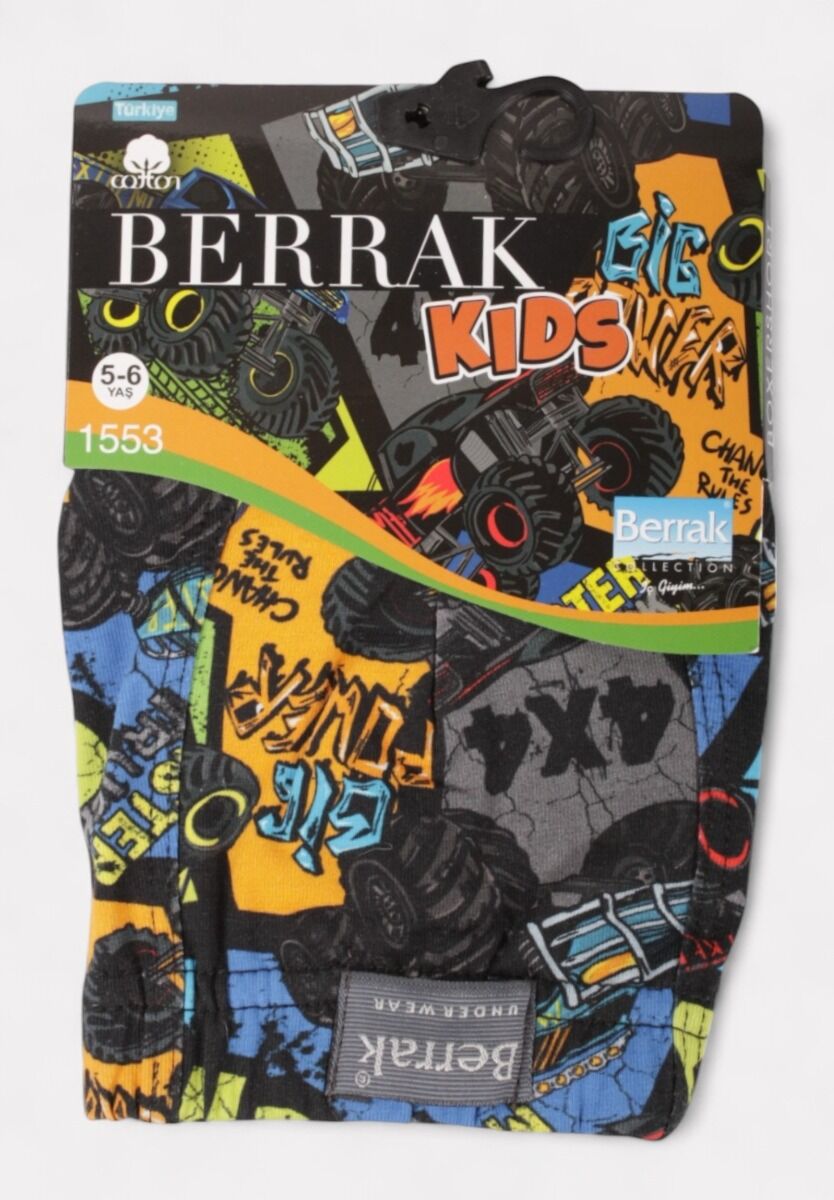 Παιδικό μποξεράκι Berrak Monster Truck με σχέδιο φορτηγά,  - Closet22