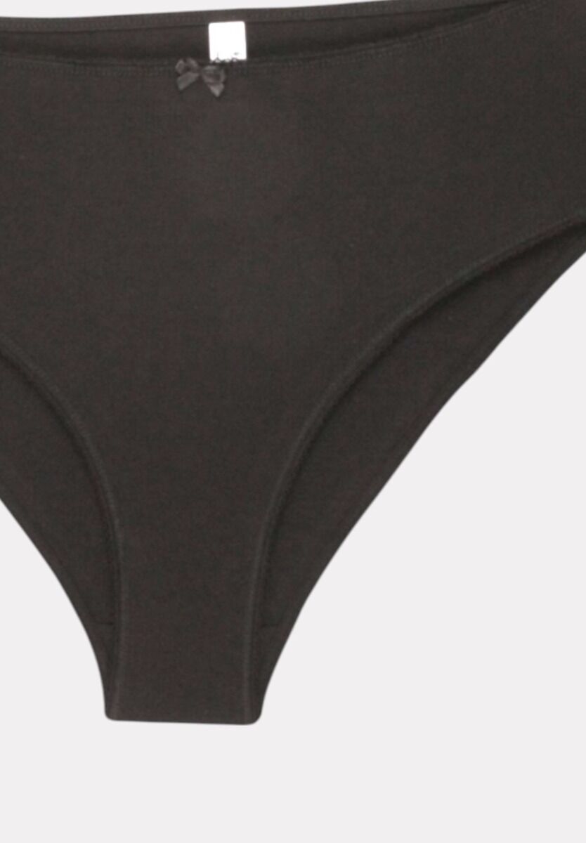 Σλιπ γυναικεία High Waist Bikini New Bra Lingerie Black 3 Τεμ.