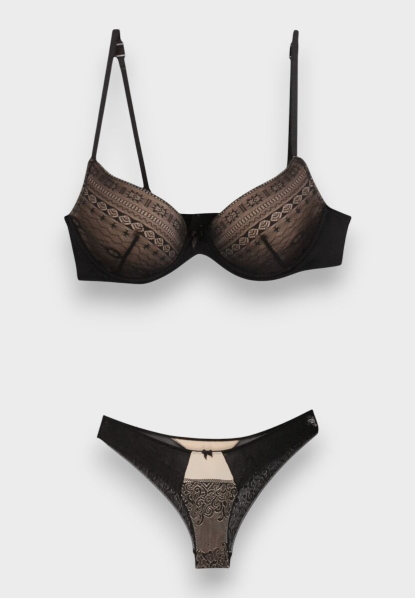 Σετ Σουτιέν Norddiva Soft Push Up με Brazil εσώρουχο