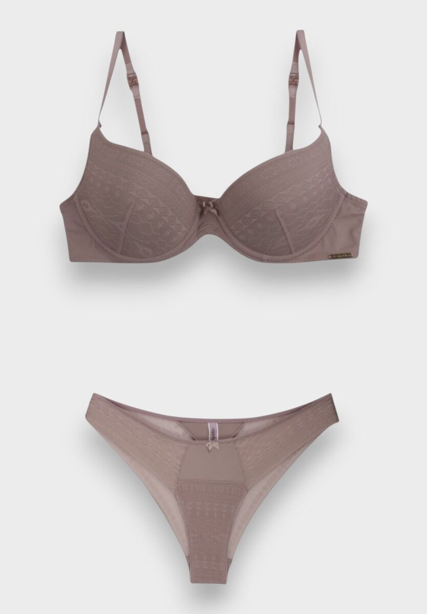 Σετ Σουτιέν Norddiva Soft Push Up με Brazil εσώρουχο