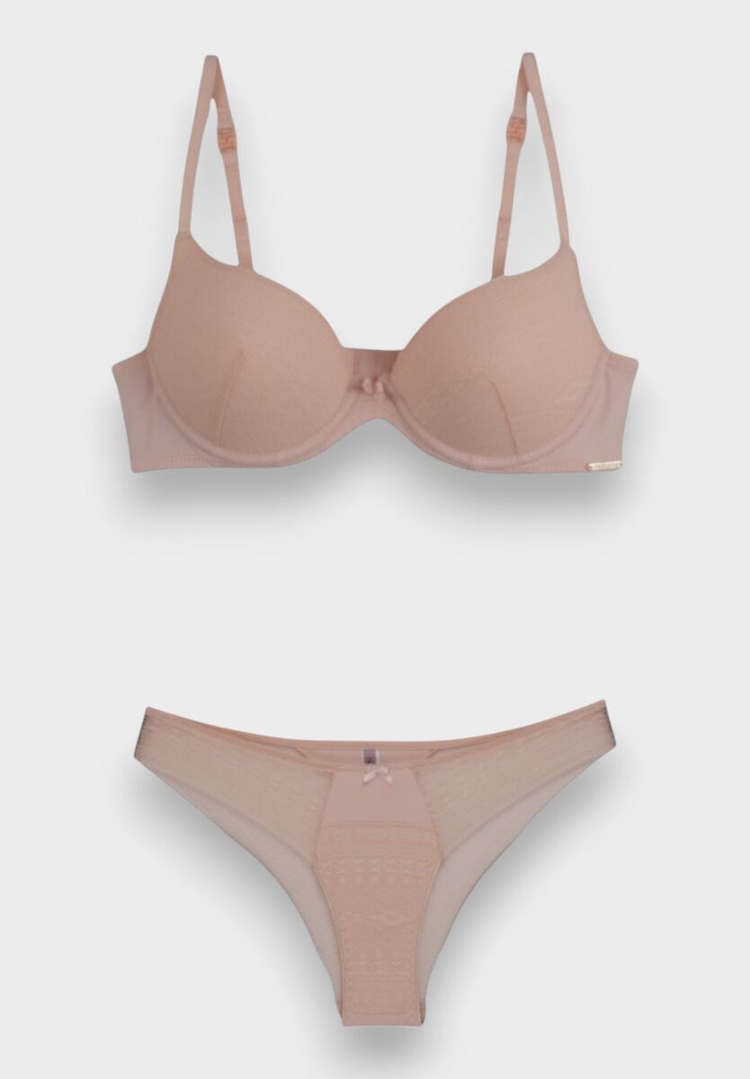 Σετ Σουτιέν Norddiva Soft Push Up με Brazil εσώρουχο