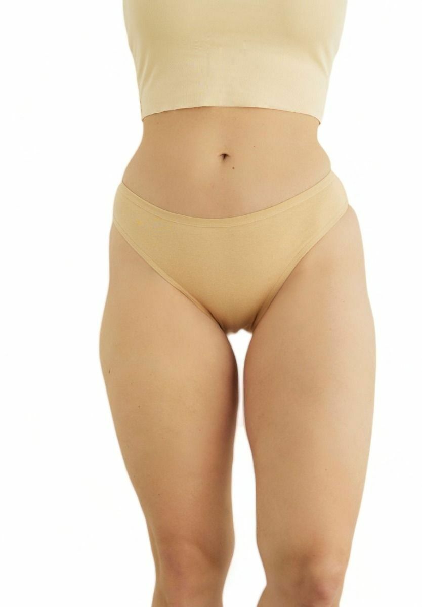 Σλιπ Mini μονόχρωμο Sexen Beige Aurelia σε οικονομική συσκευασία 5 Τεμ.