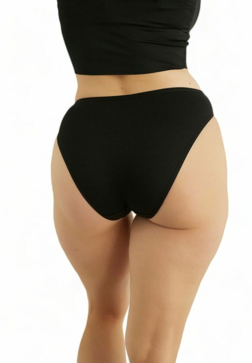 Σλιπ Mini μονόχρωμο Sexen Black Aurelia σε οικονομική συσκευασία 5 Τεμ.