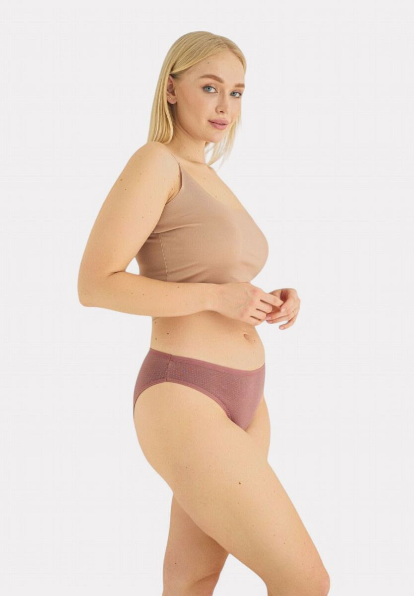 Σλιπ γυναικεία mini ψηλοκάβαλα Sexen πουά Laura 5 τεμάχια